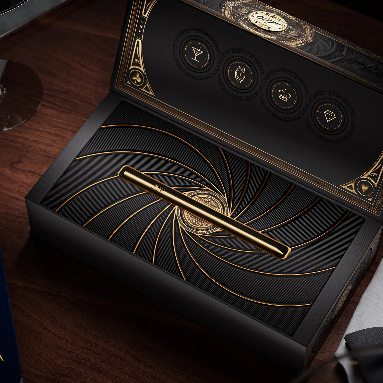 James Bond Secret Pen & Card Box Set - Gold Edition - By theory11 - Image 2