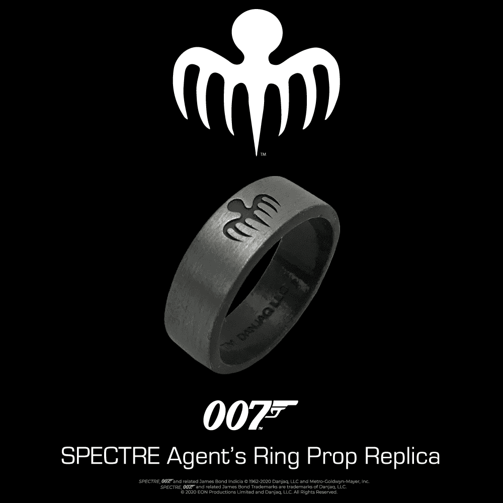 James Bond SPECTRE Agent Metal Ring Prop Replica - Image 2