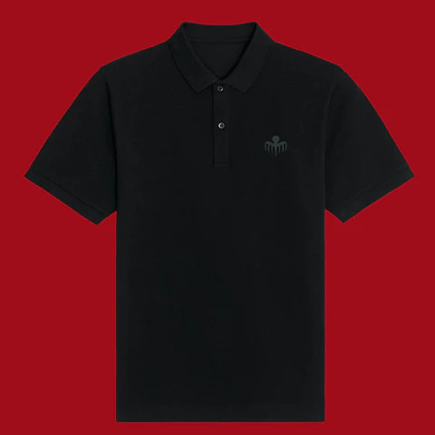 James Bond SPECTRE Symbol Embroidered Cotton Polo Shirt - Image 3