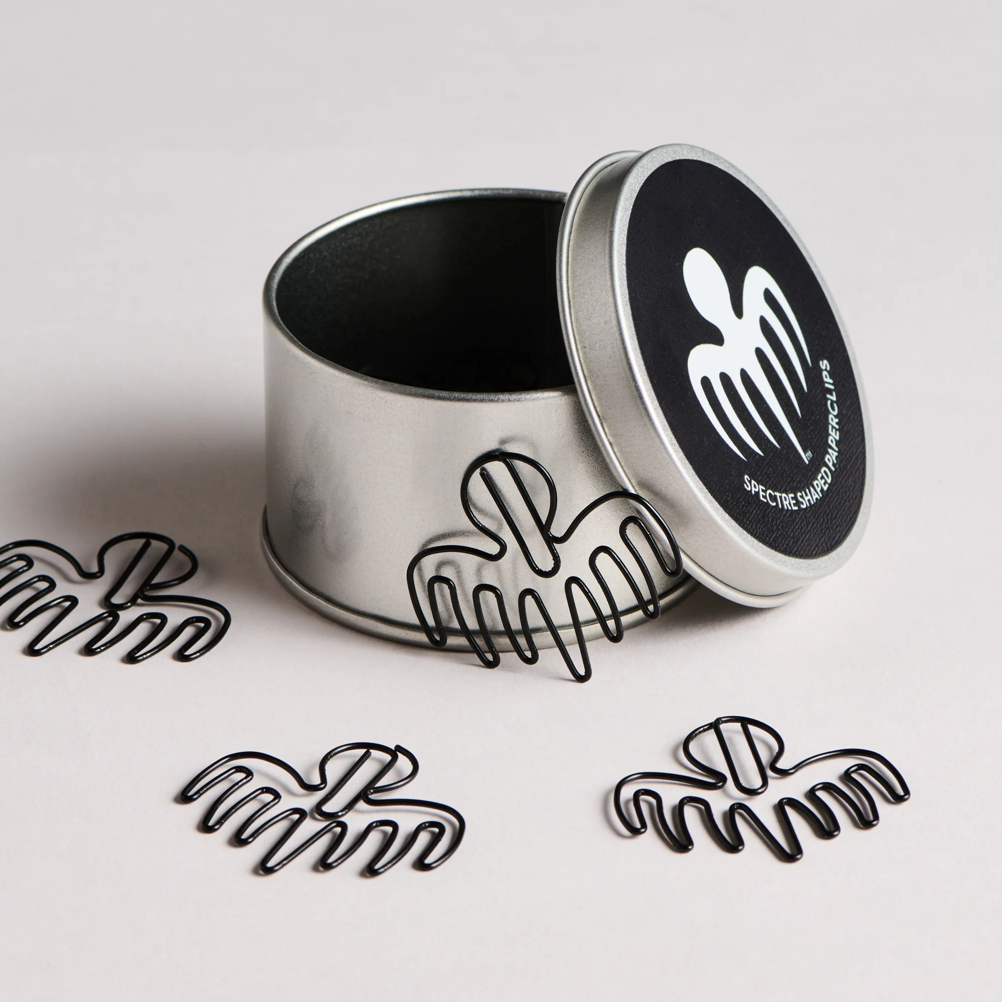 James Bond SPECTRE Symbol Black Metal Paperclips (Outlet Item)