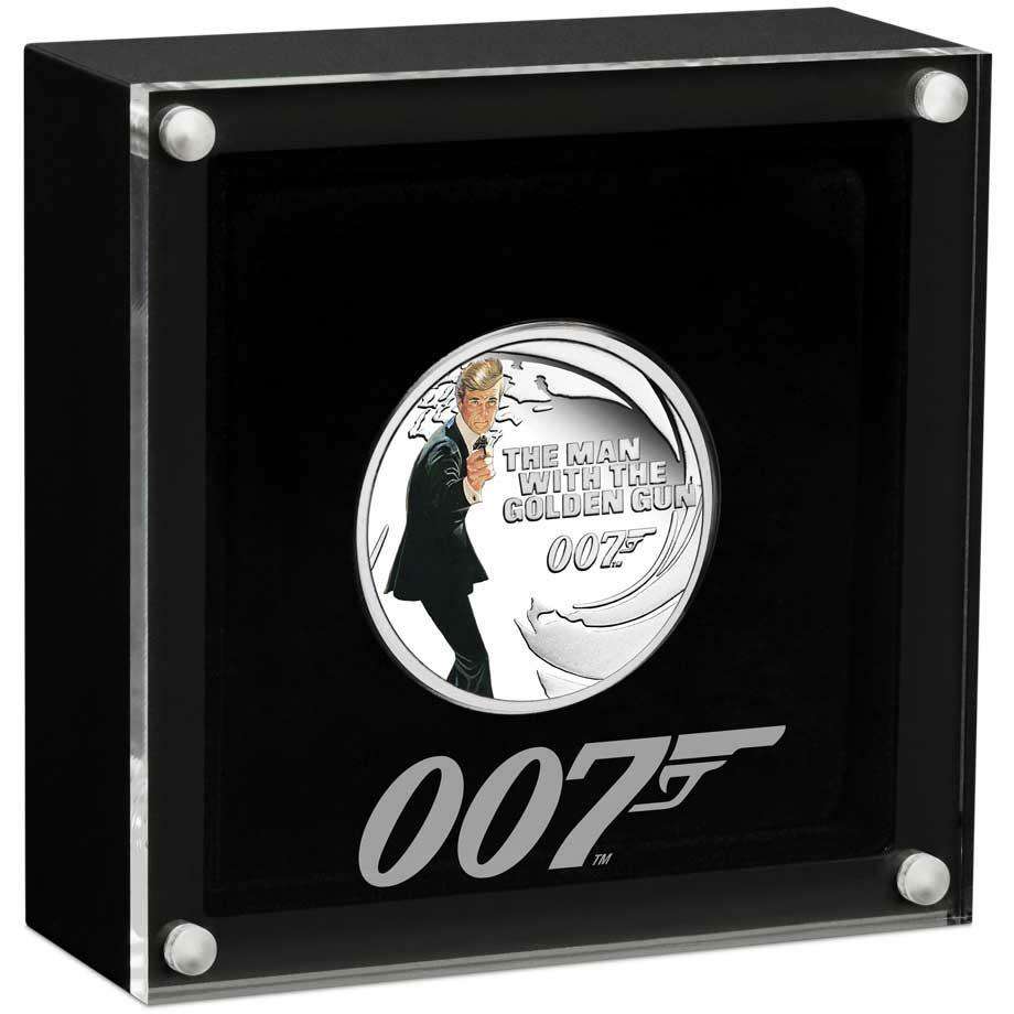James Bond The Man With The Golden Gun 1/2 oz Silver Proof Coin - By The Perth Mint - Image 2