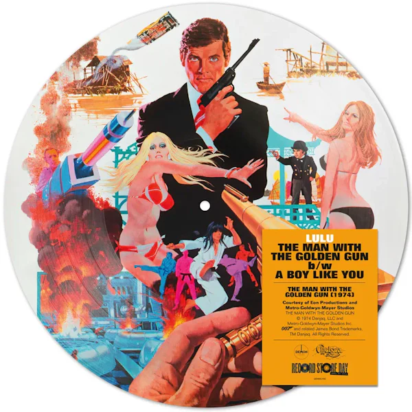 James Bond The Man With The Golden Gun Title Track 12" Vinyl Picture Disc - 50th Anniversary Edition - By Lulu - Image 2