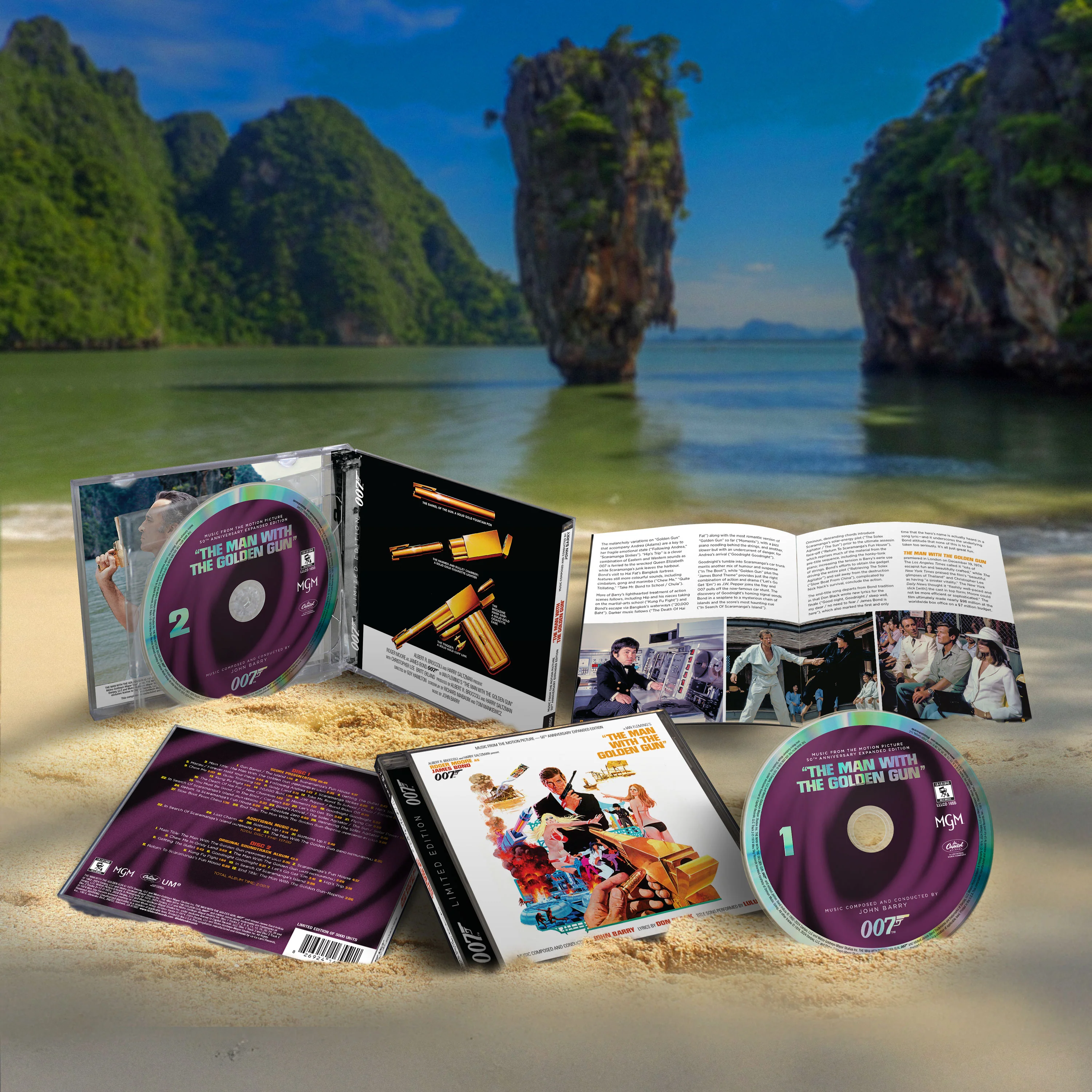 James Bond The Man With The Golden Gun Soundtrack Double CD Set - 50th Anniversary Expanded Remastered Edition - Image 2