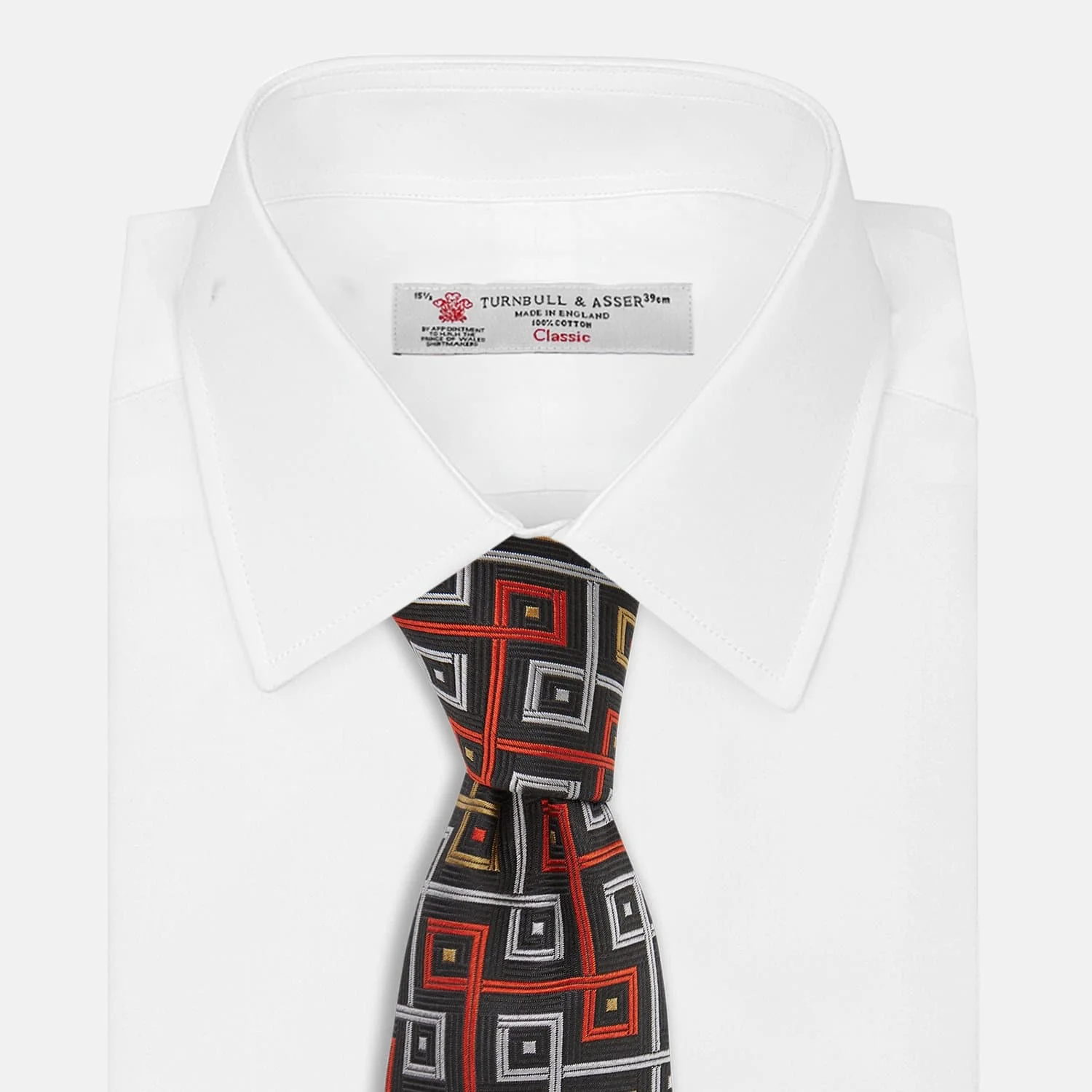 James Bond Geo Squares Silk Tie - The World Is Not Enough Edition - By Turnbull & Asser - Image 4