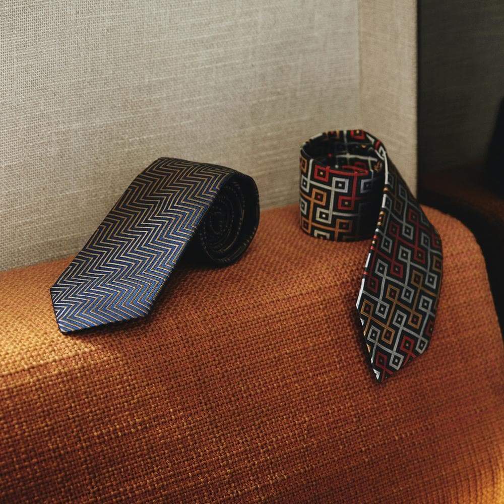 James Bond Geo Squares Silk Tie - The World Is Not Enough Edition - By Turnbull & Asser - Image 6