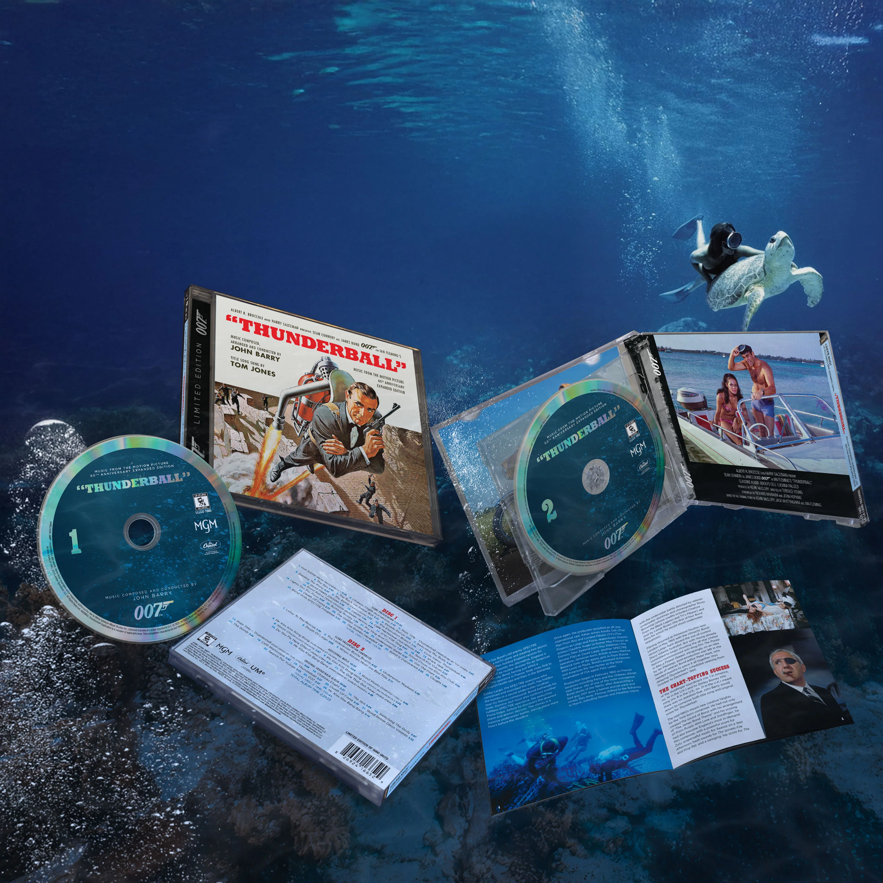 James Bond Thunderball Soundtrack Double CD Set - 60th Anniversary Expanded Remastered Edition - Image 2