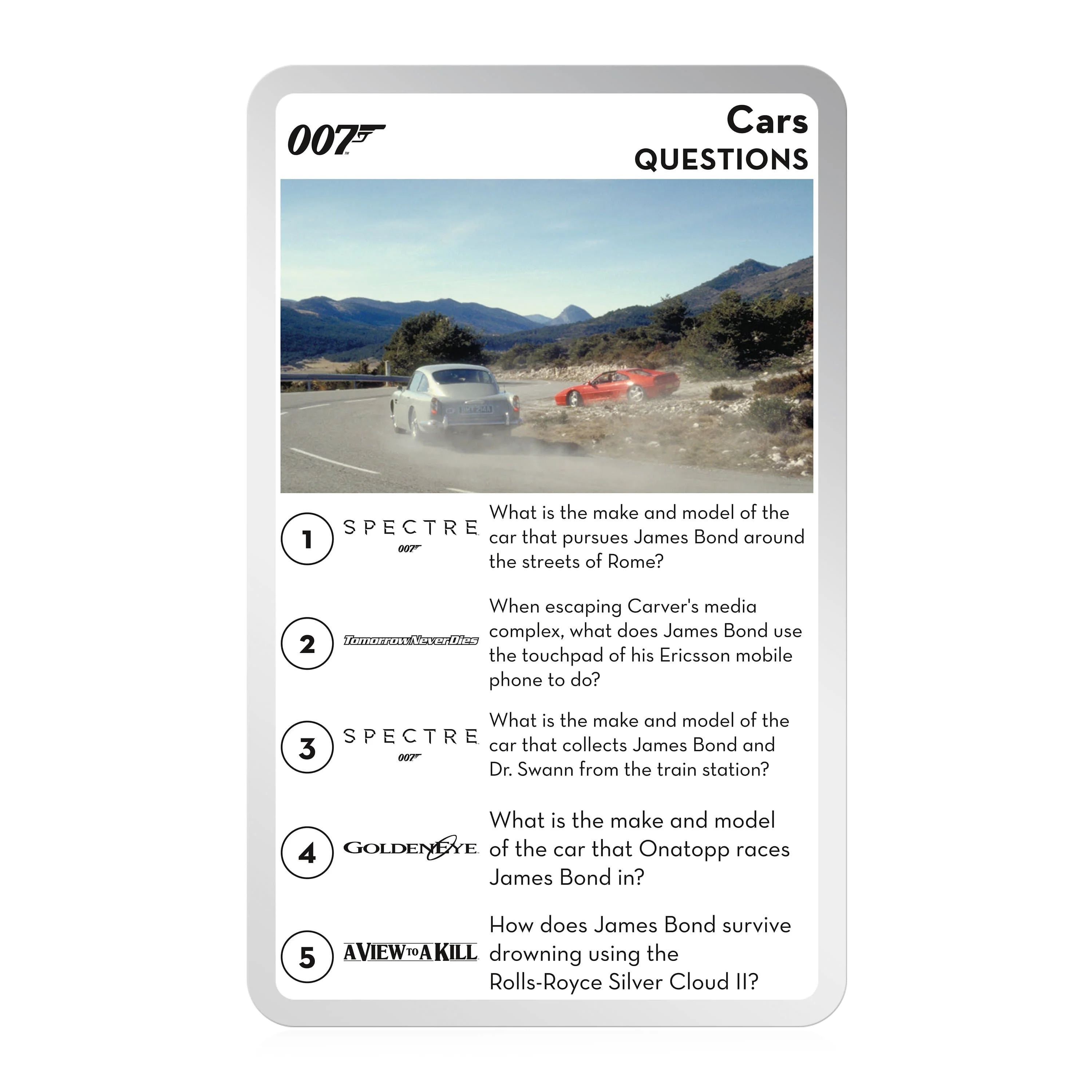 007 James Bond Top Trumps Quiz - No Time To Die Edition - Image 3