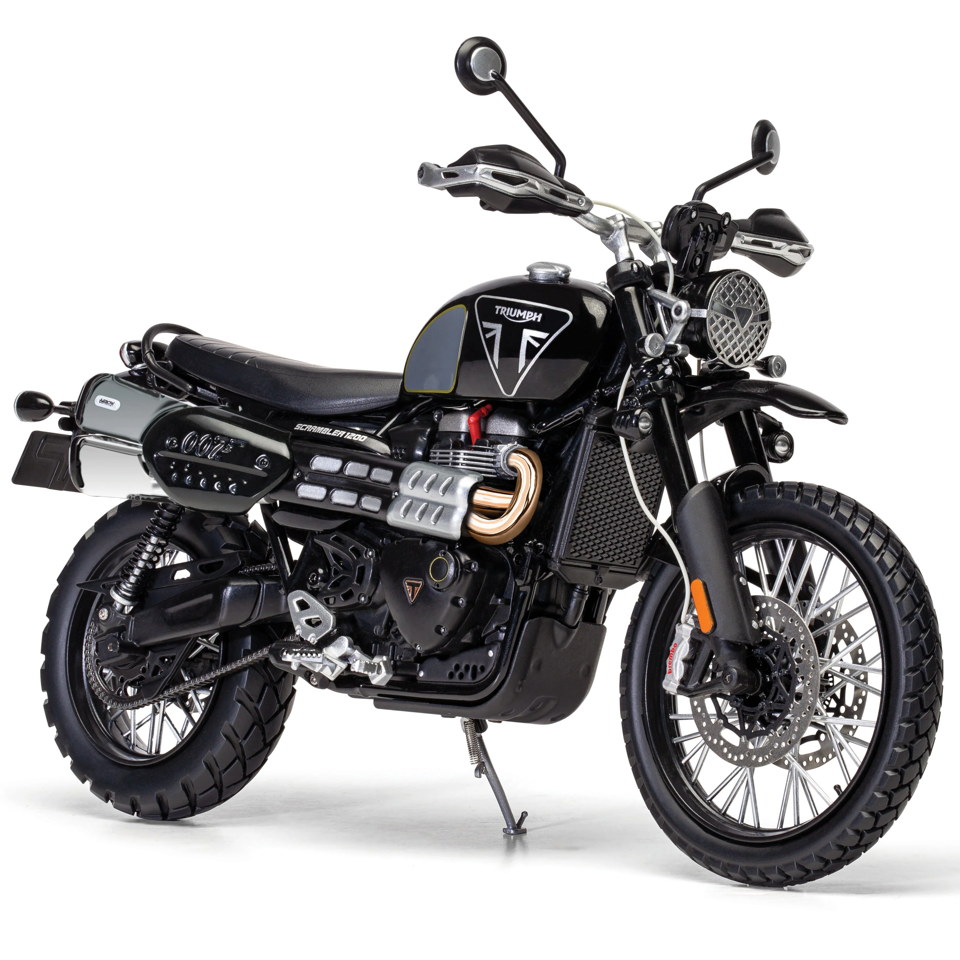 James Bond Triumph Scrambler 1200 Model Bike - 007 Edition - By Corgi - Image 3