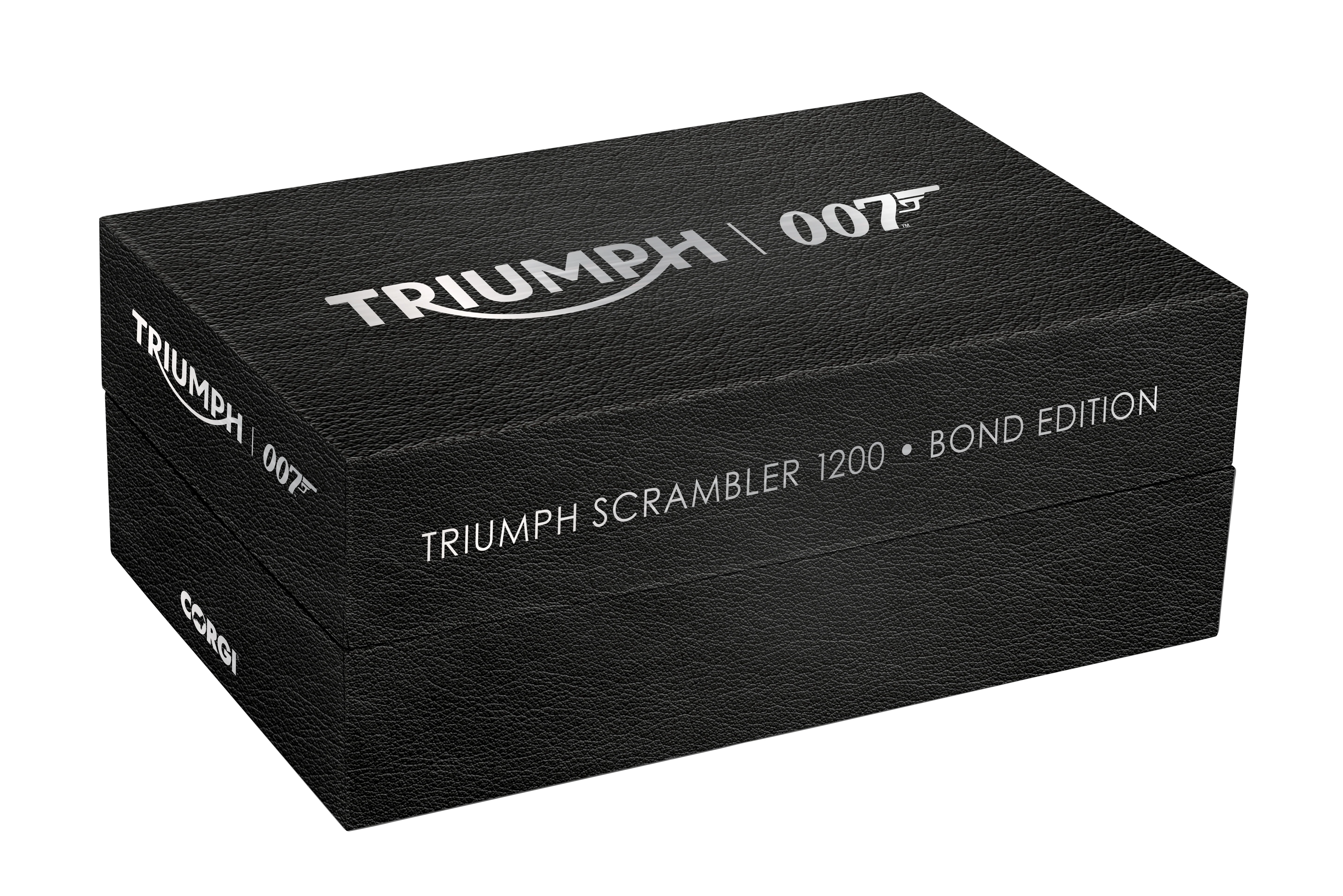 James Bond Triumph Scrambler 1200 Model Bike - 007 Edition - By Corgi - Image 4