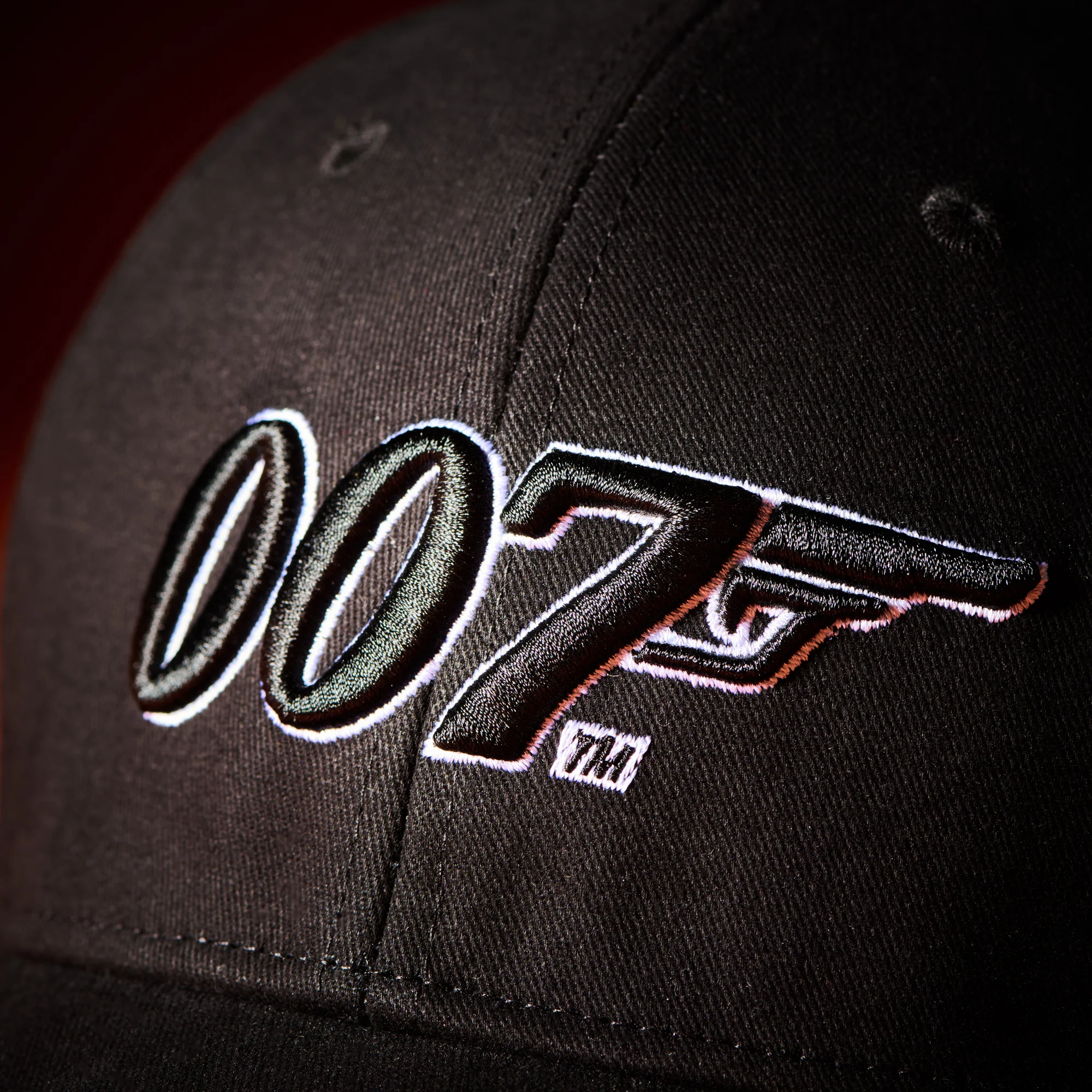 James Bond 007 Two-Tone Embroidered Baseball Cap - Black - Image 2