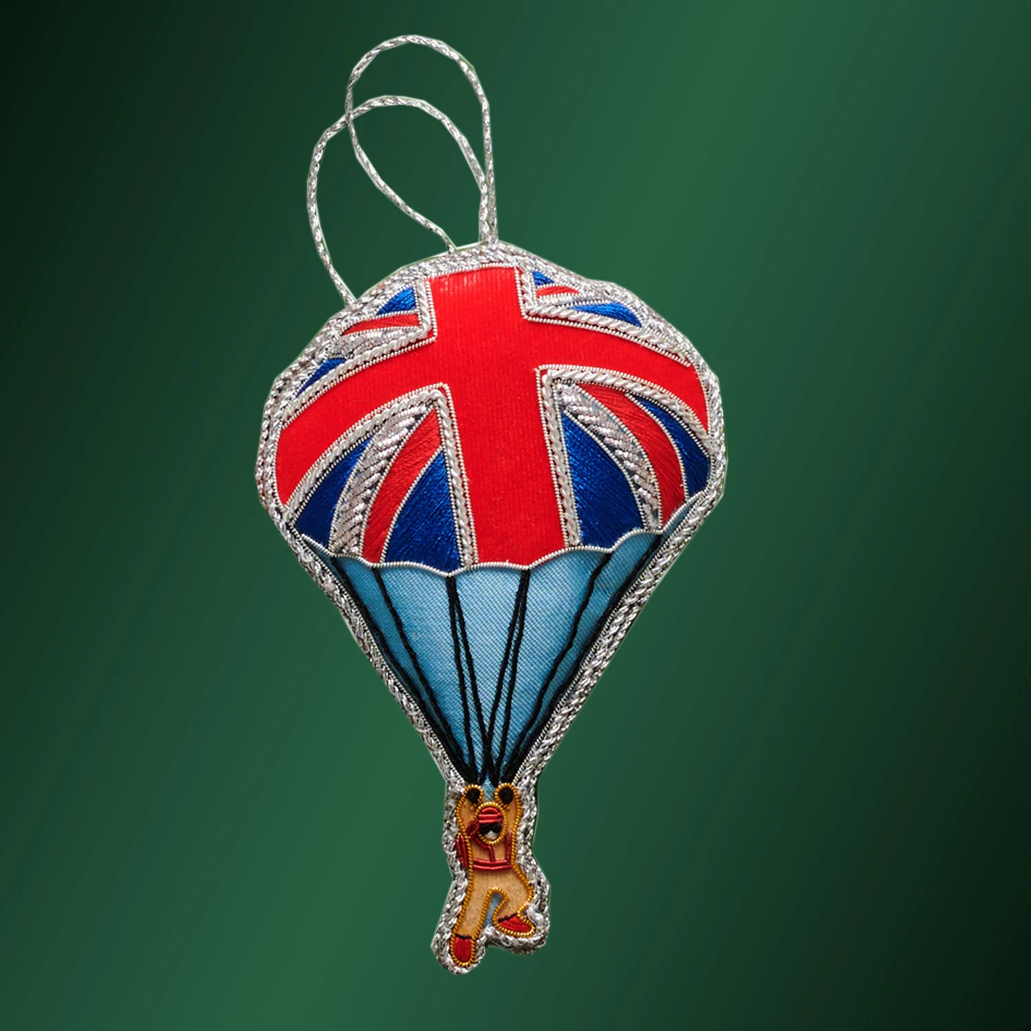 James Bond Union Jack Parachute Tree Decoration - Image 4