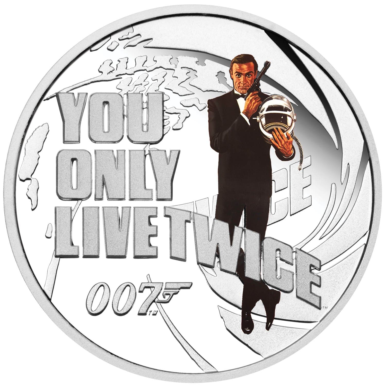 James Bond You Only Live Twice 1/2 oz Silver Proof Coin - By The Perth Mint - Image 3