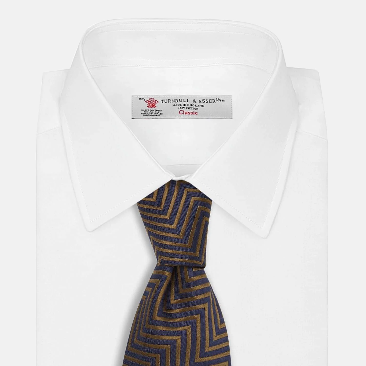 James Bond Zig Zag Silk Tie - The World Is Not Enough Edition - By Turnbull & Asser - Image 5