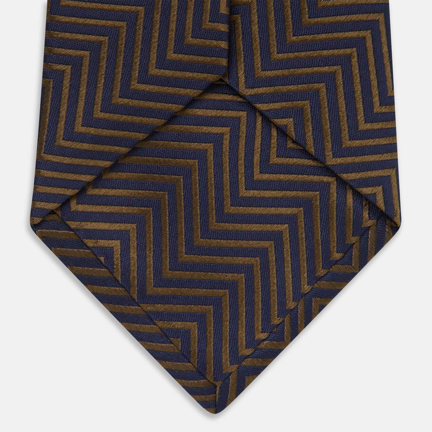 James Bond Zig Zag Silk Tie - The World Is Not Enough Edition - By Turnbull & Asser - Image 6