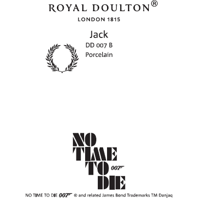 James Bond Jack The Bulldog Model - No Time To Die Edition - By Royal Doulton - Image 7