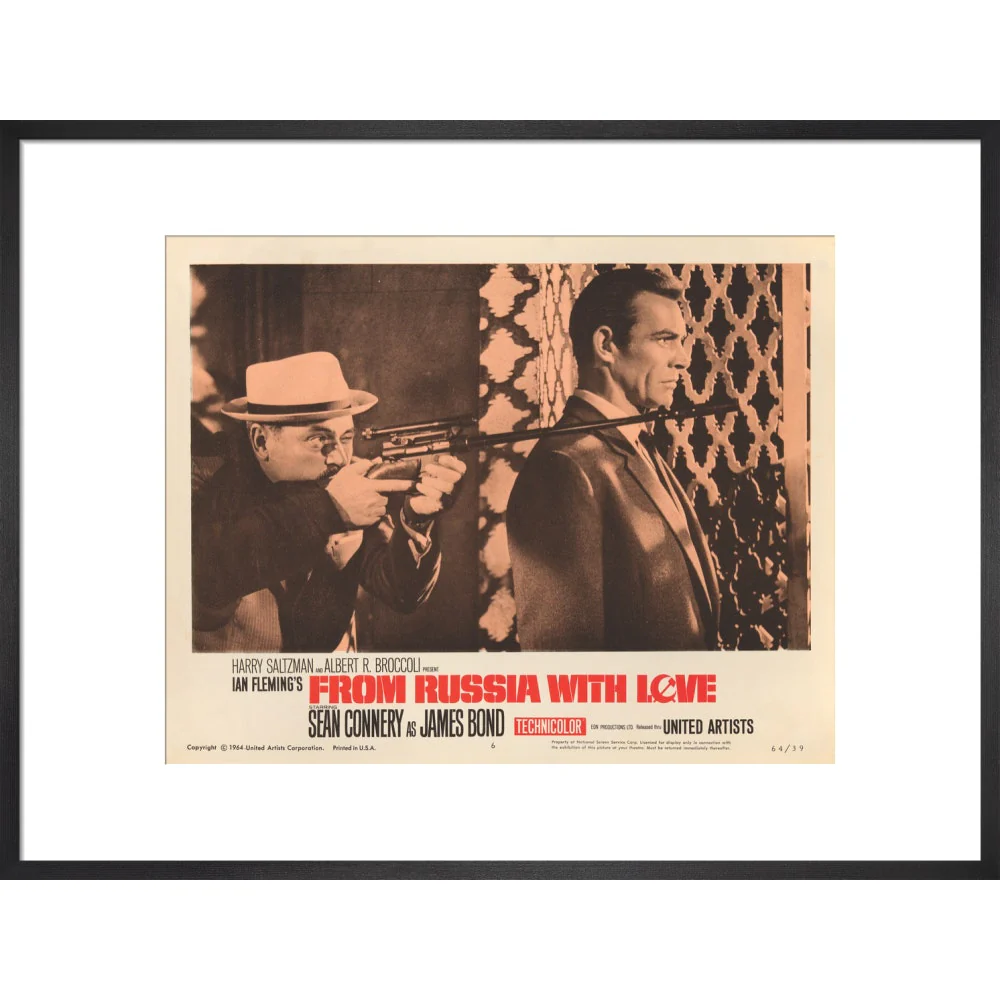 James Bond From Russia With Love Lobby Card Framed Art Print - By King & McGaw - Image 11