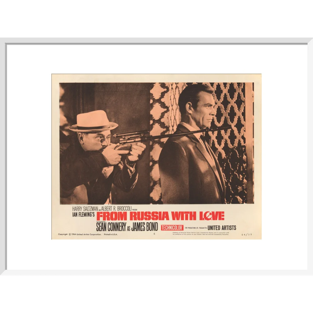 James Bond From Russia With Love Lobby Card Framed Art Print - By King & McGaw - Image 12
