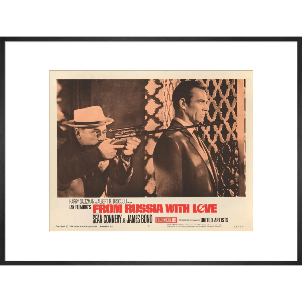 James Bond From Russia With Love Lobby Card Framed Art Print - By King & McGaw - Image 15