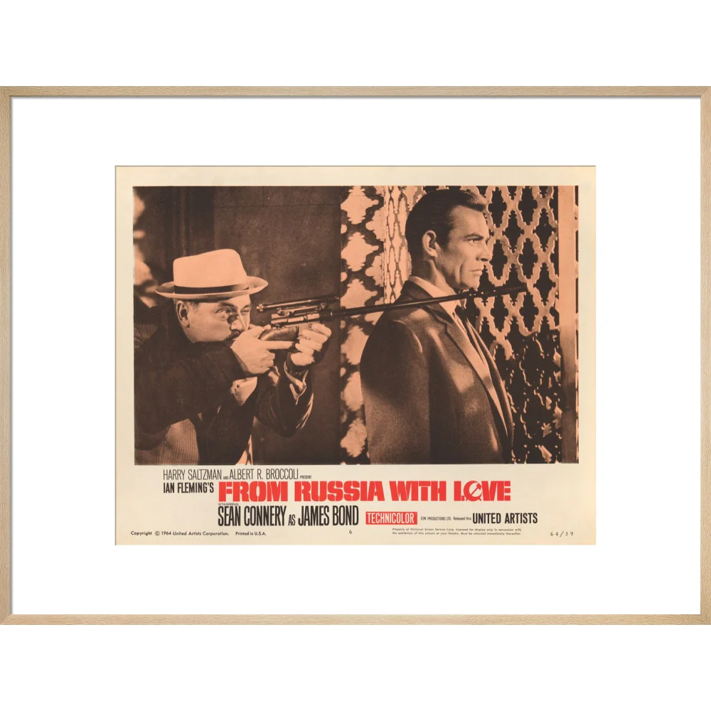 James Bond From Russia With Love Lobby Card Framed Art Print - By King & McGaw - Image 17
