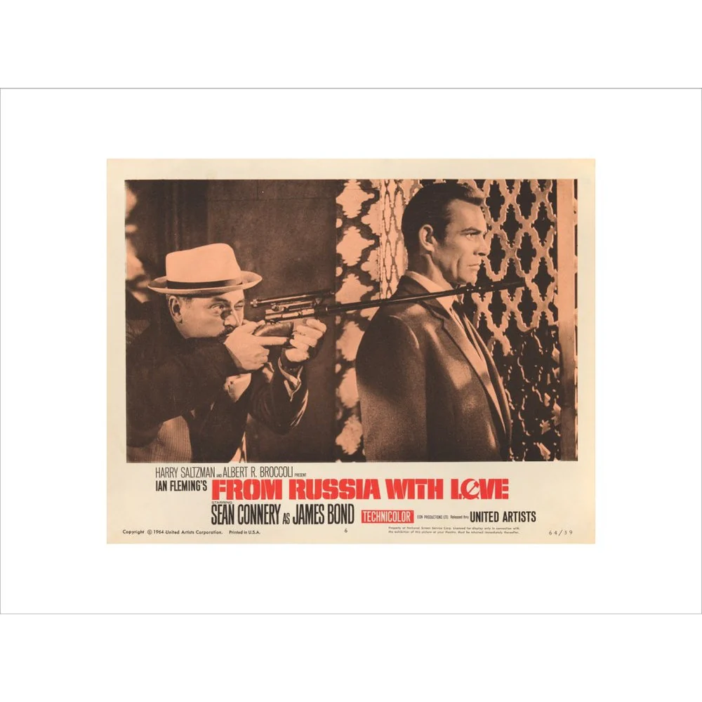James Bond From Russia With Love Lobby Card Framed Art Print - By King & McGaw - Image 2