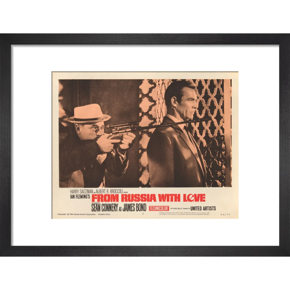 James Bond From Russia With Love Lobby Card Framed Art Print - By King & McGaw - Image 3