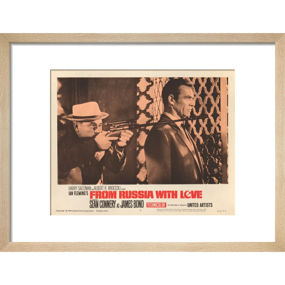 James Bond From Russia With Love Lobby Card Framed Art Print - By King & McGaw - Image 5