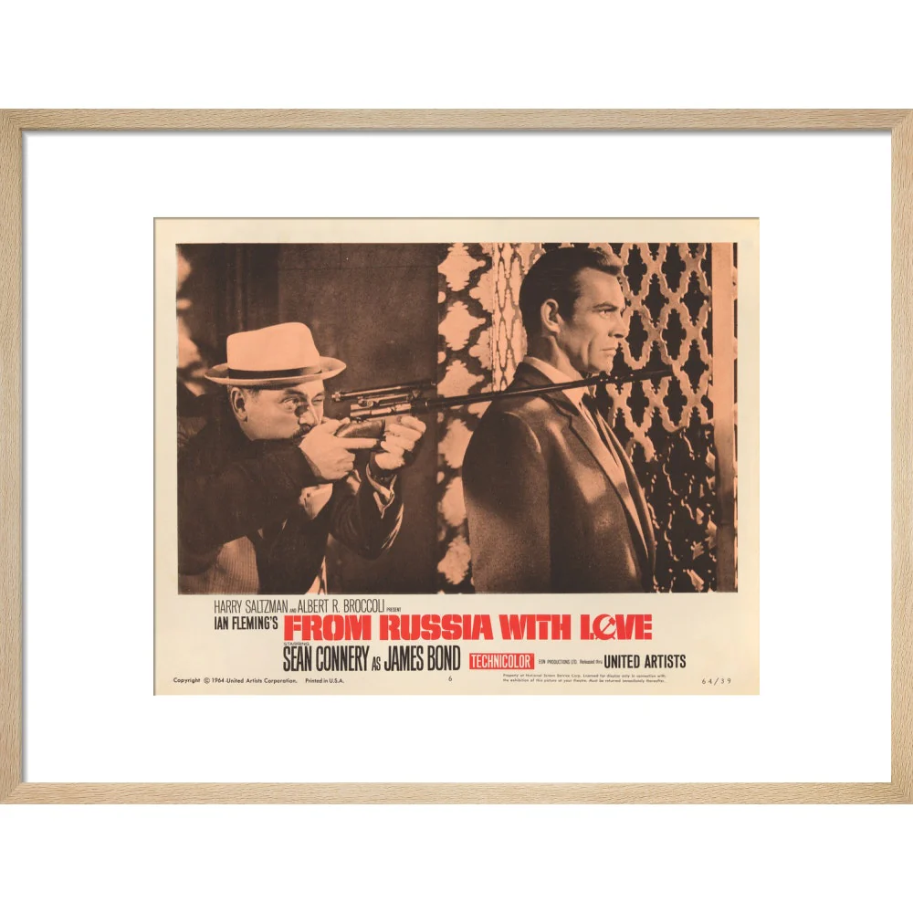 James Bond From Russia With Love Lobby Card Framed Art Print - By King & McGaw - Image 9