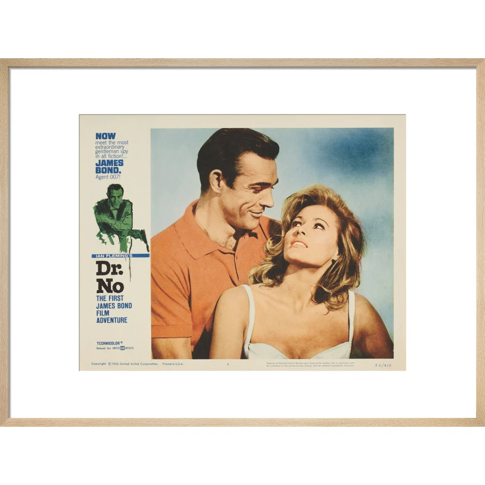 James Bond Dr. No Lobby Card Framed Art Print - By King & McGaw - Image 13