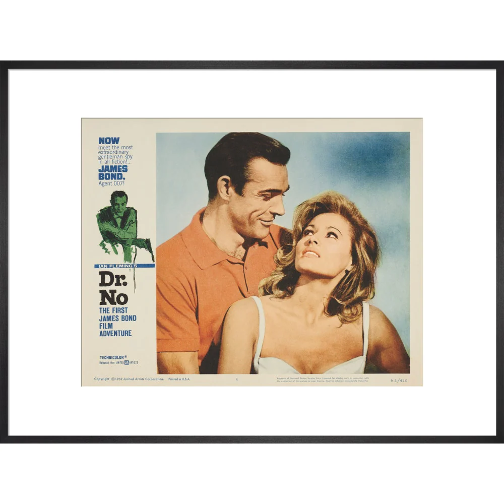 James Bond Dr. No Lobby Card Framed Art Print - By King & McGaw - Image 15