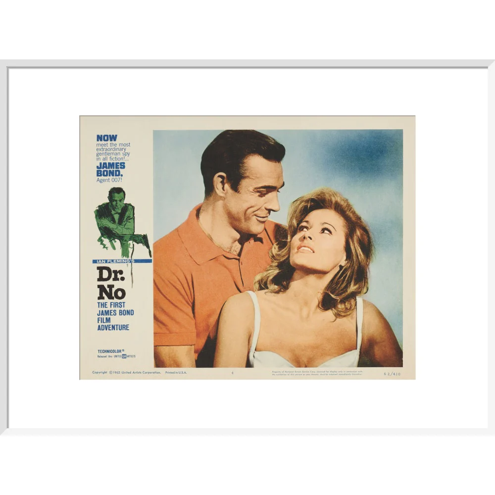 James Bond Dr. No Lobby Card Framed Art Print - By King & McGaw - Image 16