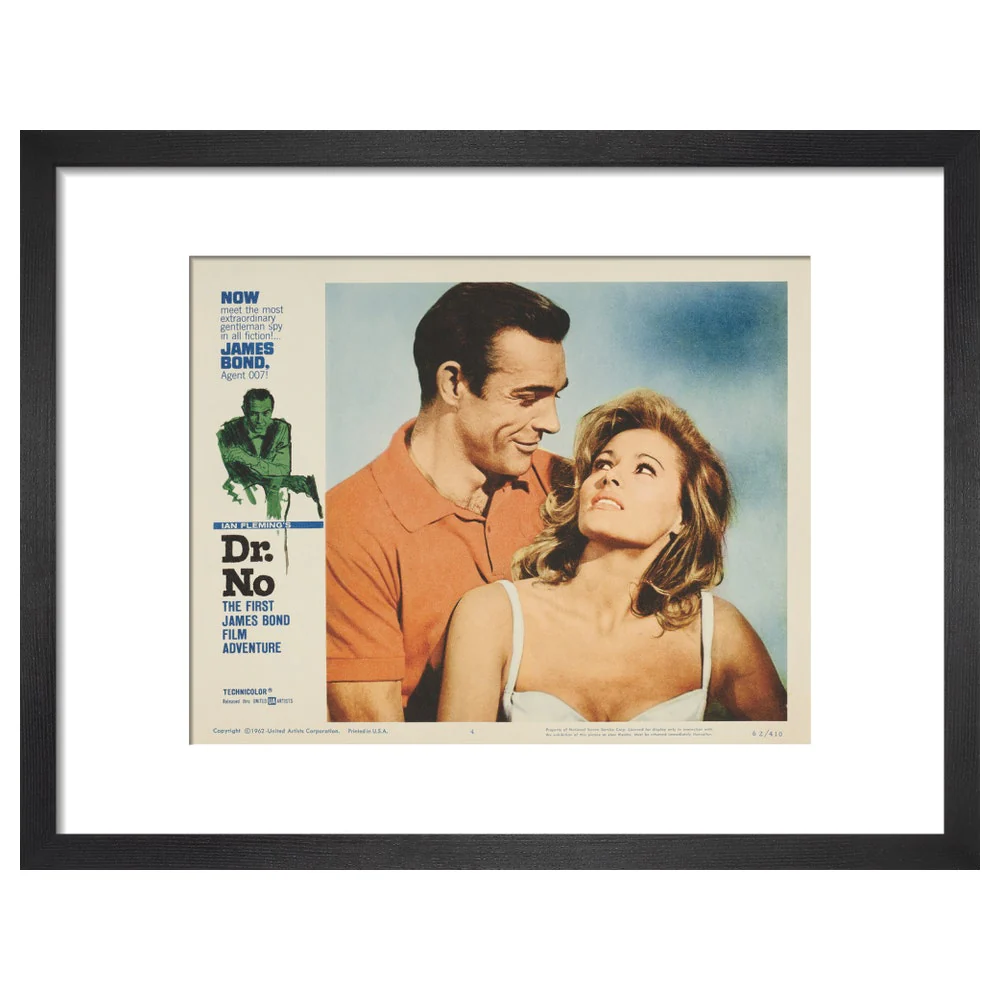 James Bond Dr. No Lobby Card Framed Art Print - By King & McGaw - Image 2