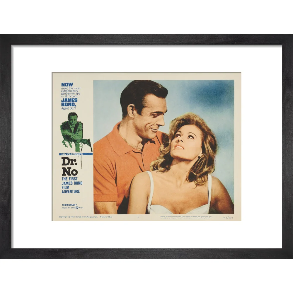 James Bond Dr. No Lobby Card Framed Art Print - By King & McGaw - Image 4