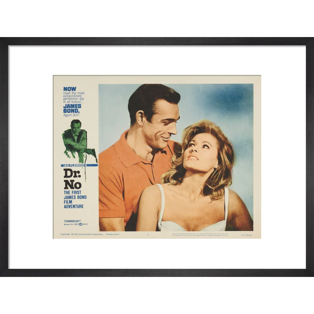 James Bond Dr. No Lobby Card Framed Art Print - By King & McGaw - Image 7