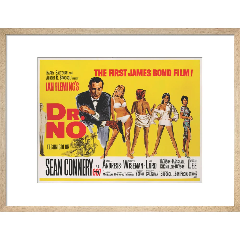 James Bond Dr. No Framed Art Print - By King & McGaw - Image 9