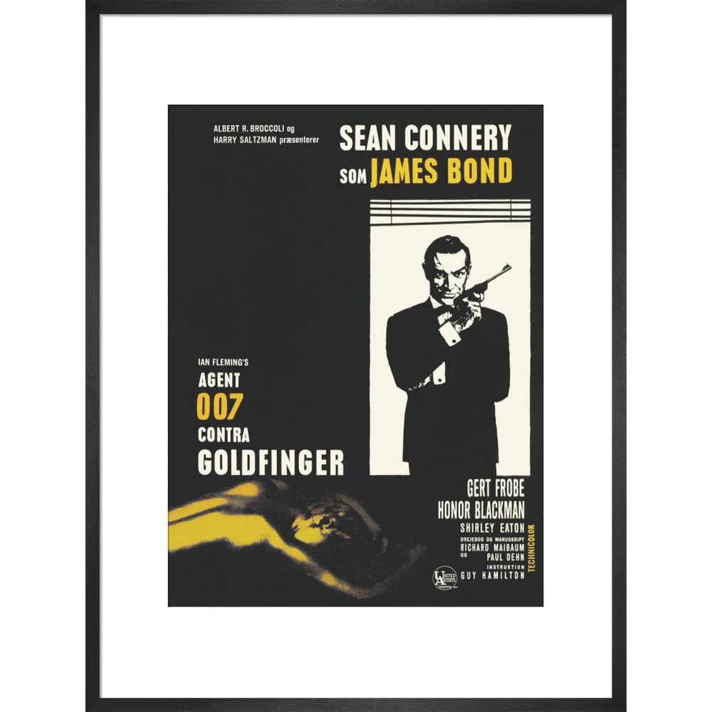 James Bond Danish Goldfinger Framed Art Print - By King & McGaw - Image 11