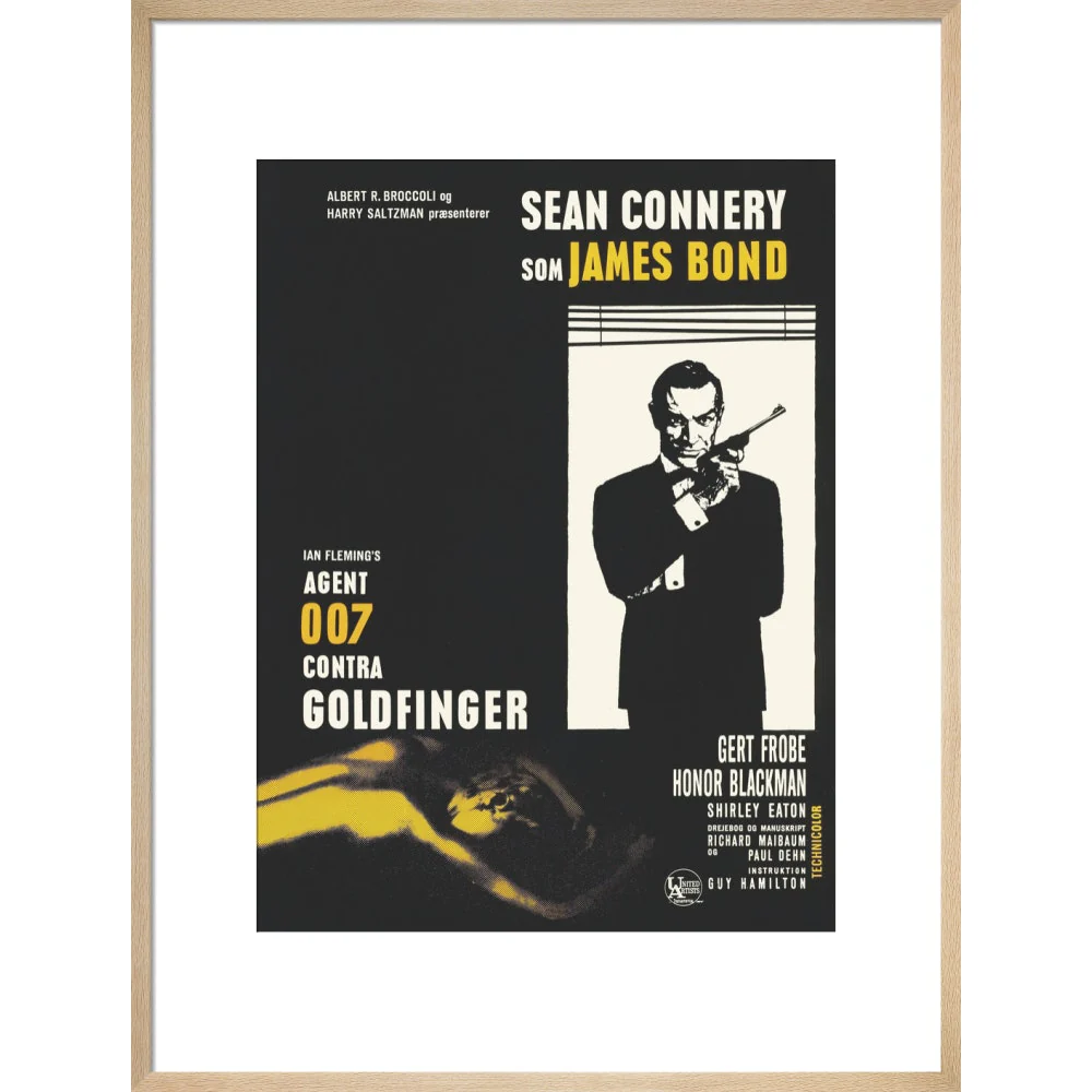 James Bond Danish Goldfinger Framed Art Print - By King & McGaw - Image 13