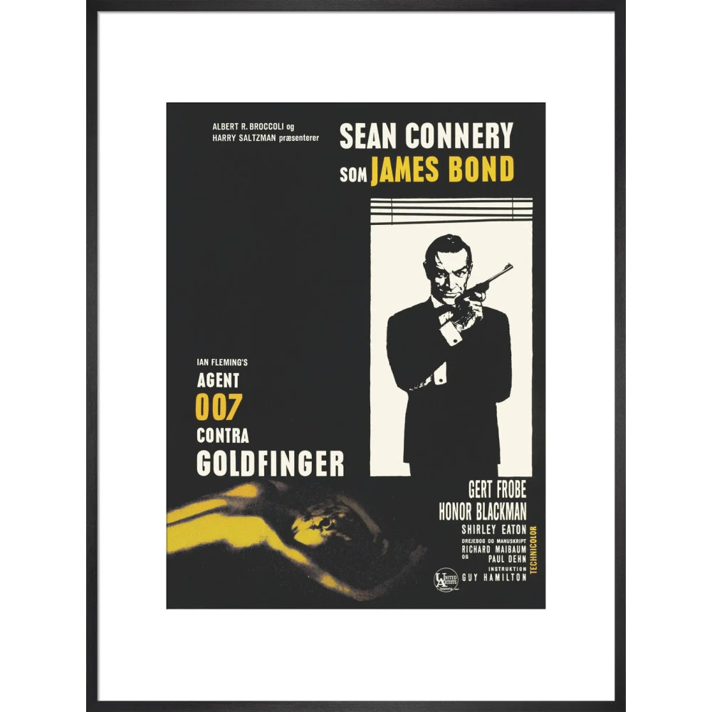 James Bond Danish Goldfinger Framed Art Print - By King & McGaw - Image 15