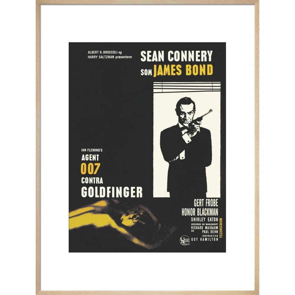James Bond Danish Goldfinger Framed Art Print - By King & McGaw - Image 17