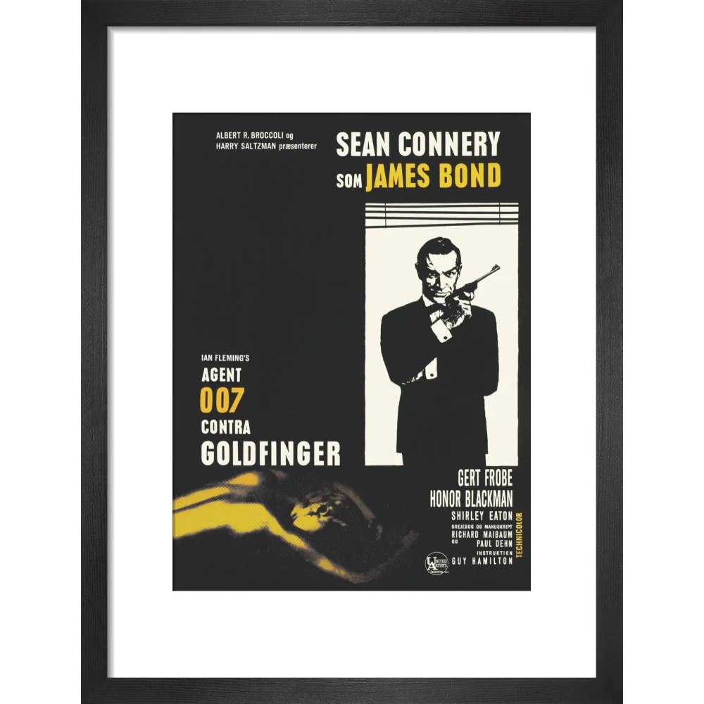 James Bond Danish Goldfinger Framed Art Print - By King & McGaw - Image 3