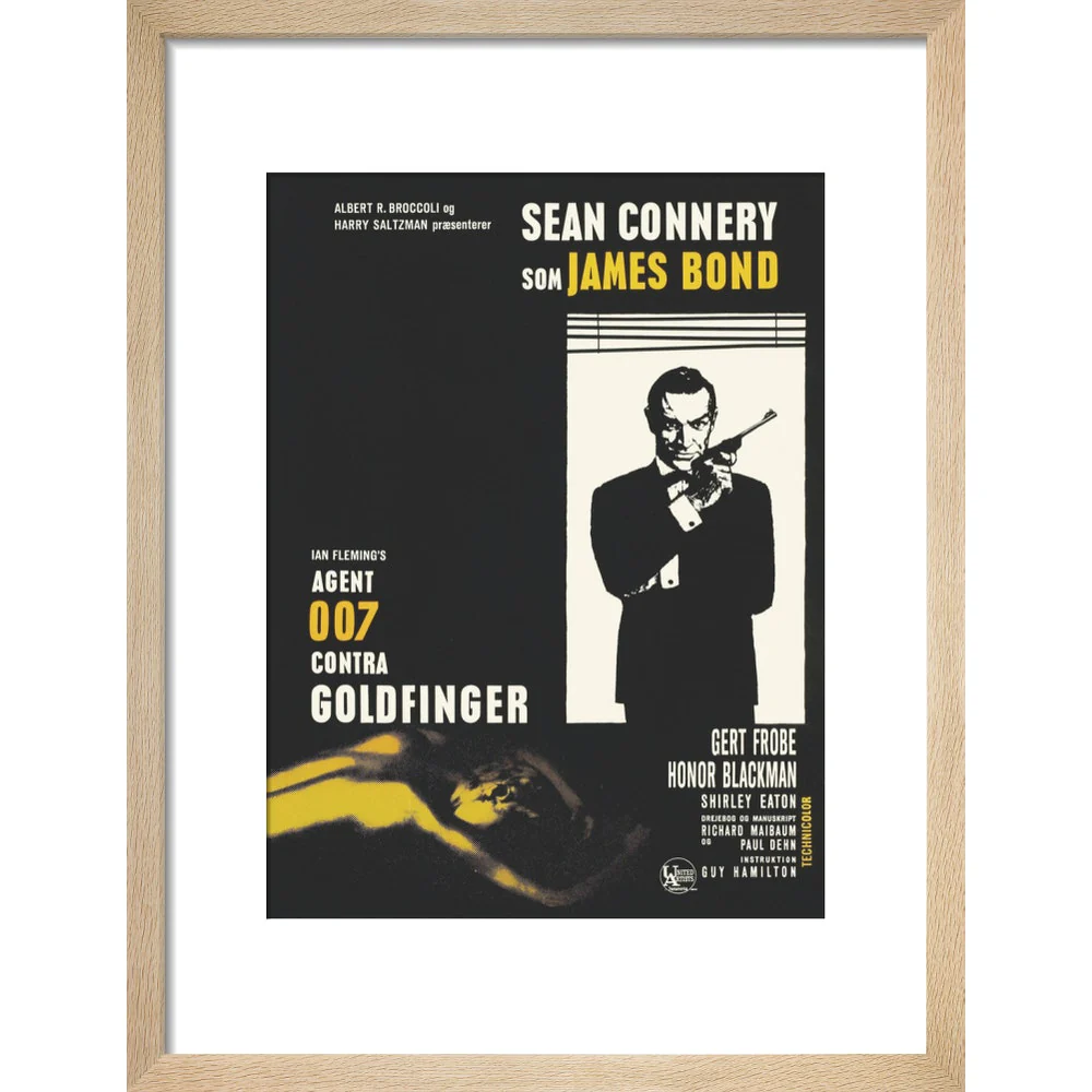 James Bond Danish Goldfinger Framed Art Print - By King & McGaw - Image 5