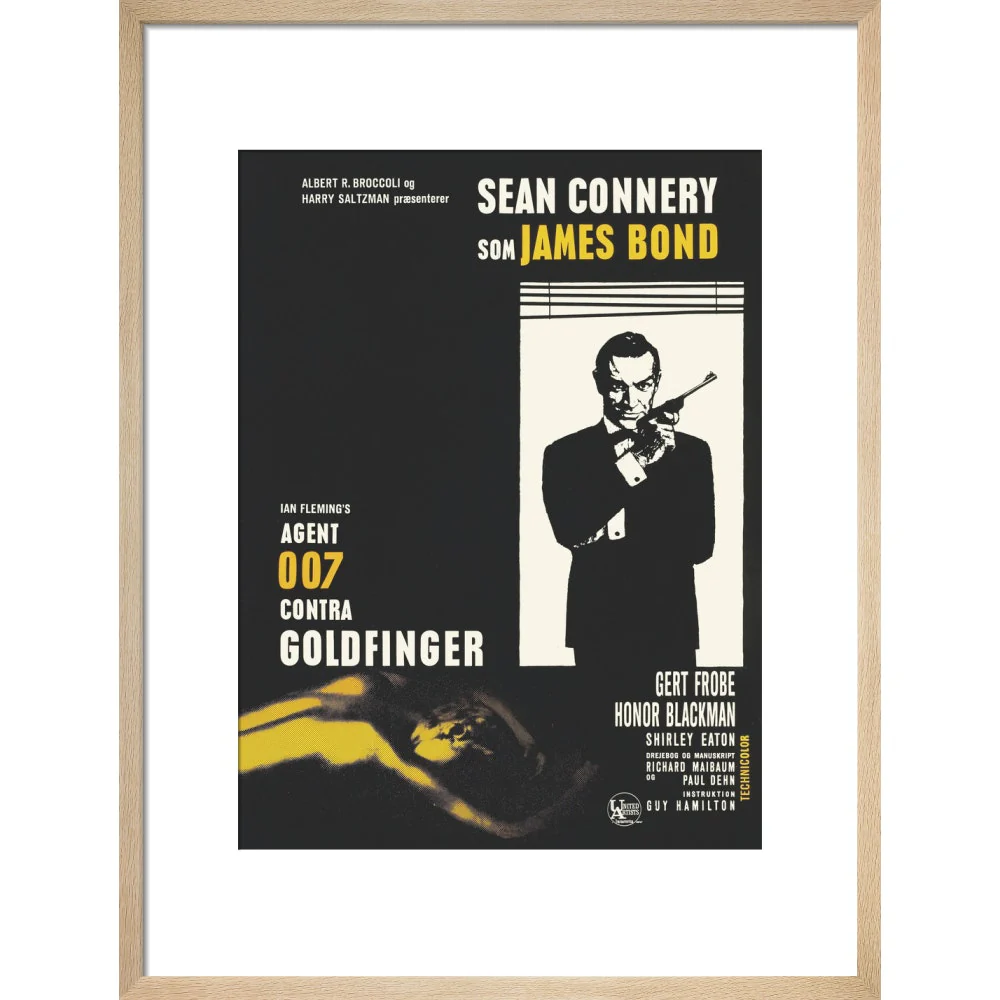 James Bond Danish Goldfinger Framed Art Print - By King & McGaw - Image 9