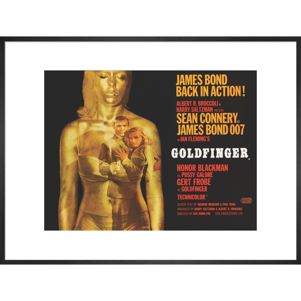 James Bond Goldfinger Framed Art Print - By King & McGaw - Image 15