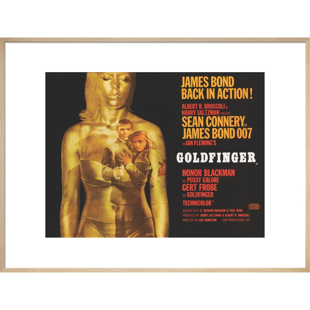James Bond Goldfinger Framed Art Print - By King & McGaw - Image 17