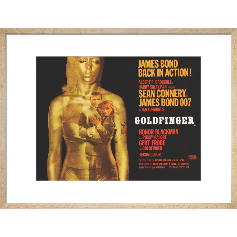 James Bond Goldfinger Framed Art Print - By King & McGaw - Image 9