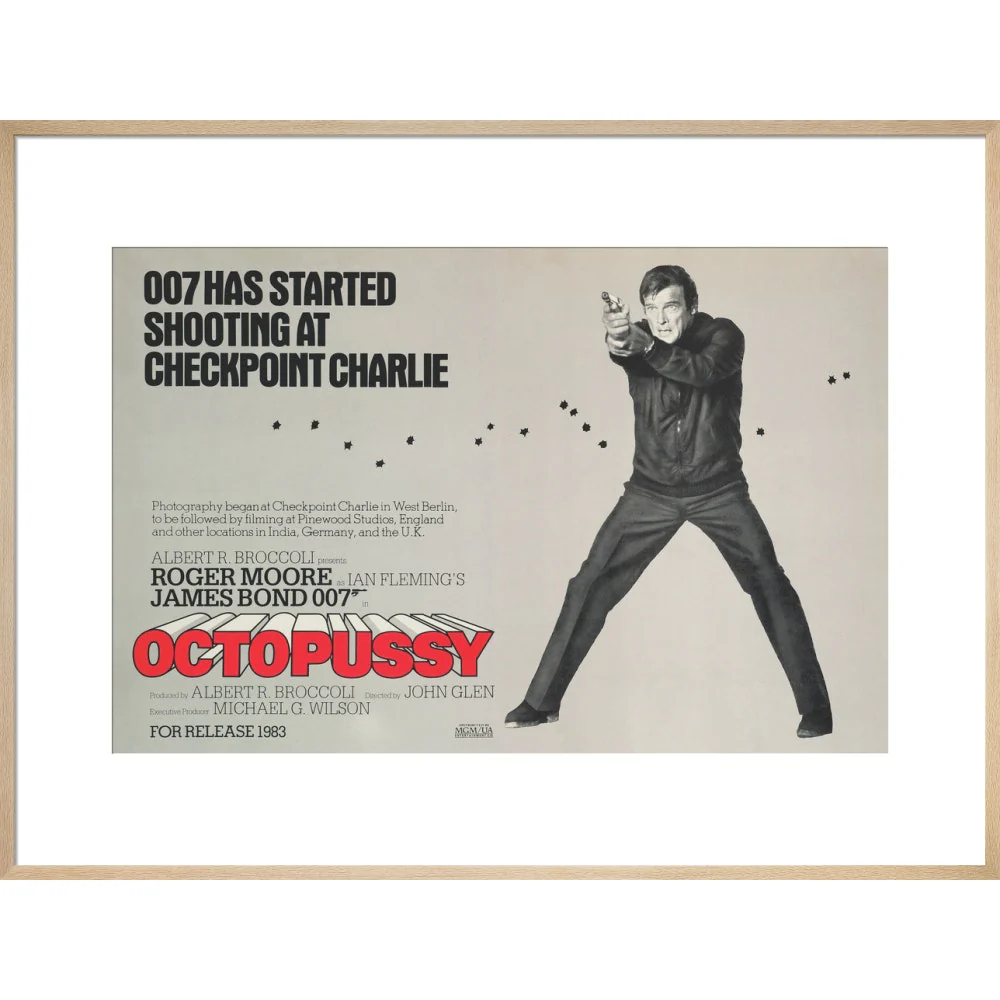 James Bond Octopussy Framed Art Print - By King & McGaw - Image 17