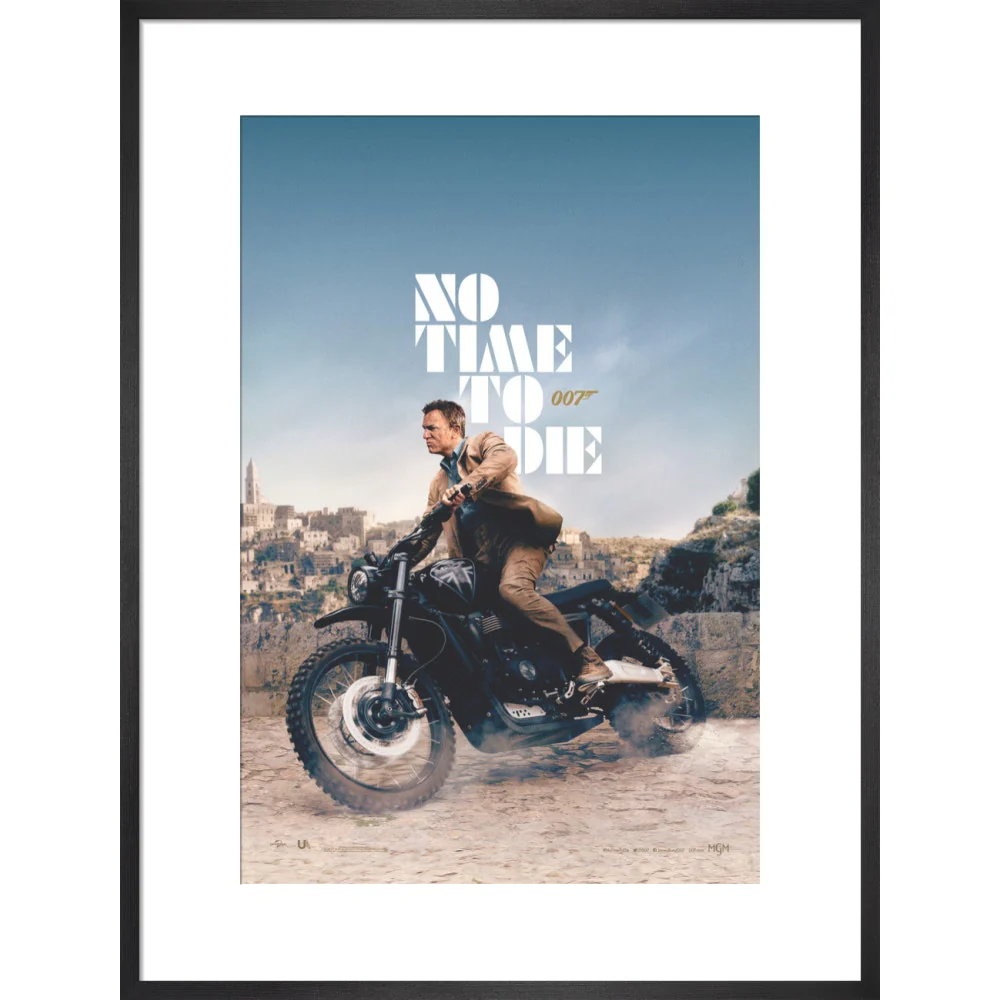 James Bond No Time To Die Bike Framed Art Print - By King & McGaw - Image 11