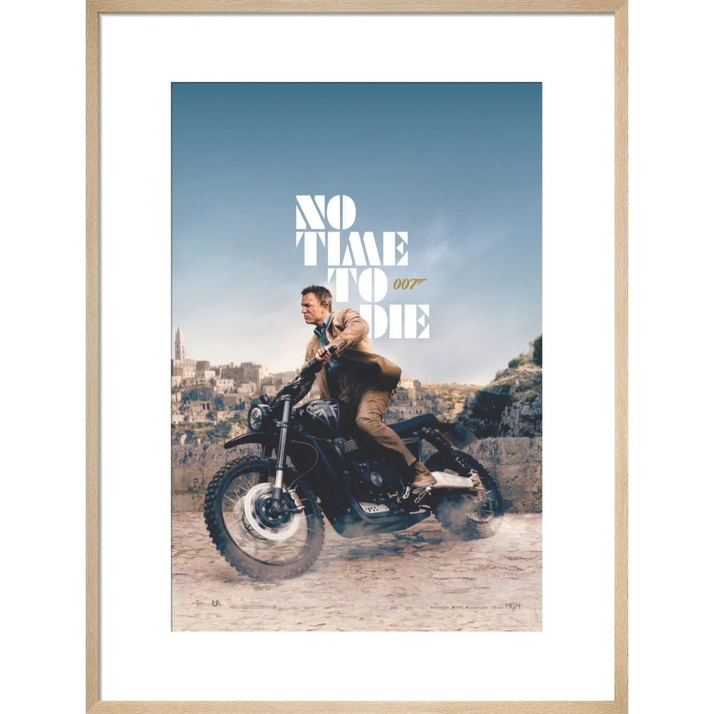 James Bond No Time To Die Bike Framed Art Print - By King & McGaw - Image 13