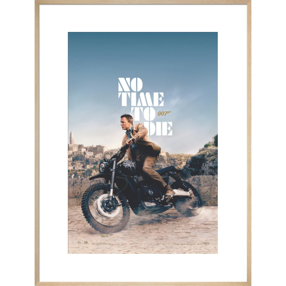 James Bond No Time To Die Bike Framed Art Print - By King & McGaw - Image 17