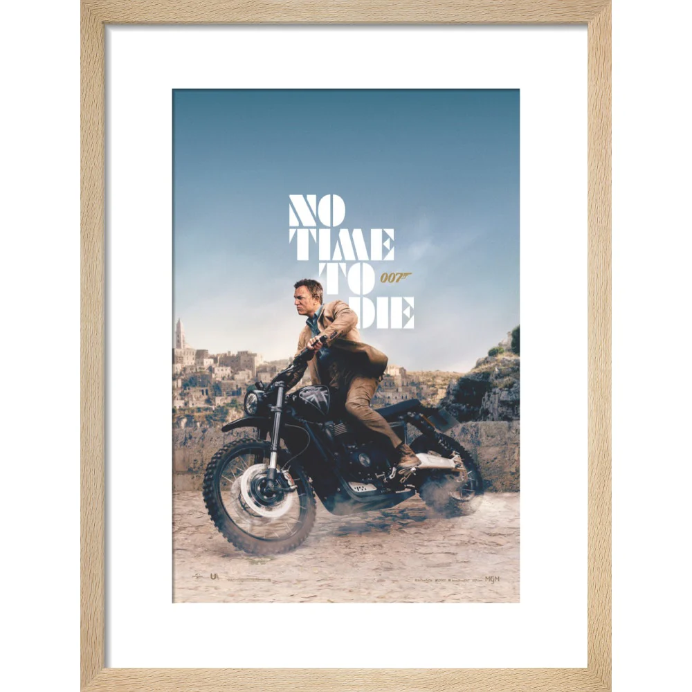James Bond No Time To Die Bike Framed Art Print - By King & McGaw - Image 5