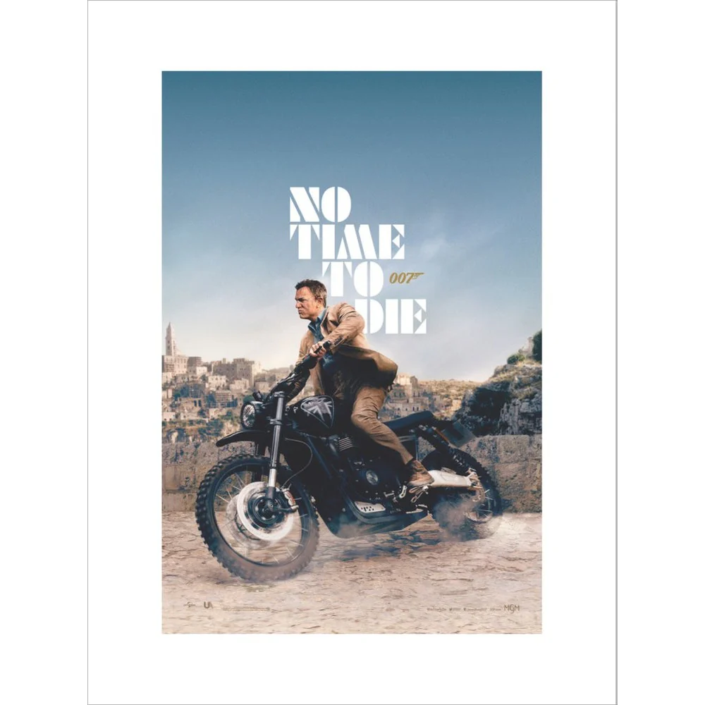 James Bond No Time To Die Bike Framed Art Print - By King & McGaw - Image 6
